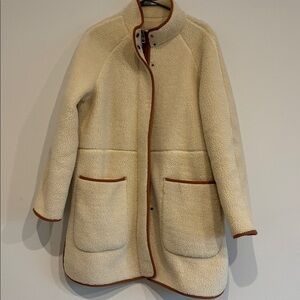 Madewell Sherpa estate coat women’s large